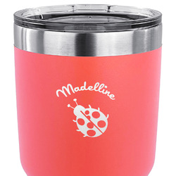 Nature Inspired 30 oz Stainless Steel Tumbler - Coral - Single Sided (Personalized)