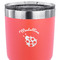 Nature Inspired 30 oz Stainless Steel Ringneck Tumbler - Coral - CLOSE UP