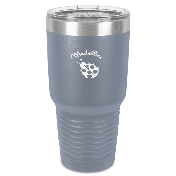 Custom Nature Inspired 30 oz Stainless Steel Tumbler - Grey - Single-Sided (Personalized)