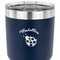Nature Inspired 30 oz Stainless Steel Ringneck Tumbler - Navy - CLOSE UP
