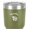 Nature Inspired 30 oz Stainless Steel Ringneck Tumbler - Olive - Close Up