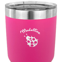 Nature Inspired 30 oz Stainless Steel Tumbler - Pink - Double Sided (Personalized)
