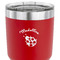 Nature Inspired 30 oz Stainless Steel Ringneck Tumbler - Red - CLOSE UP