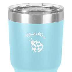 Nature Inspired 30 oz Stainless Steel Tumbler - Teal - Double-Sided (Personalized)