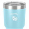 Nature Inspired 30 oz Stainless Steel Ringneck Tumbler - Teal - Close Up