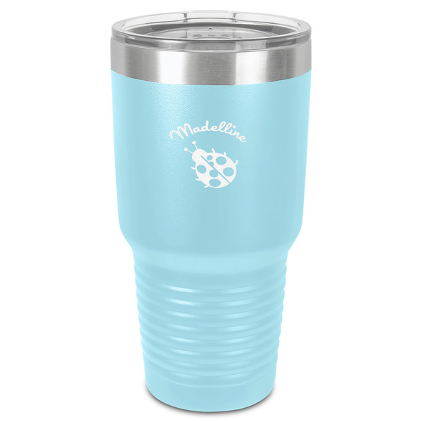 Custom Nature Inspired 30 oz Stainless Steel Tumbler - Teal - Single-Sided (Personalized)