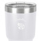 Nature Inspired 30 oz Stainless Steel Ringneck Tumbler - White - Close Up