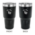 Nature Inspired 30 oz Stainless Steel Tumbler - Black - Double Sided (Personalized)