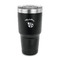 Nature Inspired 30 oz Stainless Steel Ringneck Tumblers - Black - FRONT