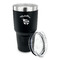 Nature Inspired 30 oz Stainless Steel Ringneck Tumblers - Black - LID OFF
