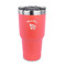 Nature Inspired 30 oz Stainless Steel Ringneck Tumblers - Coral - FRONT