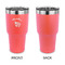 Nature Inspired 30 oz Stainless Steel Ringneck Tumblers - Coral - Single Sided - APPROVAL