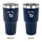 Nature Inspired 30 oz Stainless Steel Ringneck Tumblers - Navy - Double Sided - APPROVAL