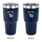 Nature Inspired 30 oz Stainless Steel Tumbler - Navy - Double Sided (Personalized)