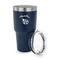 Nature Inspired 30 oz Stainless Steel Ringneck Tumblers - Navy - LID OFF