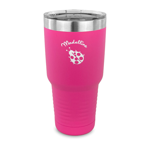 Custom Nature Inspired 30 oz Stainless Steel Tumbler - Pink - Single Sided (Personalized)