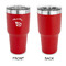 Nature Inspired 30 oz Stainless Steel Ringneck Tumblers - Red - Single Sided - APPROVAL