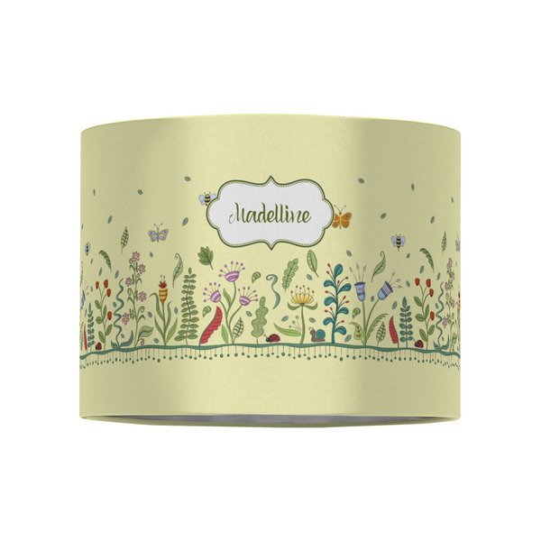 Nature Inspired 8" Drum Lampshade - FRONT (Fabric)