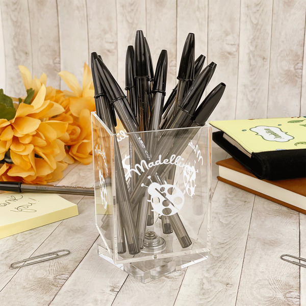 Nature Inspired Acrylic Pencil Holder - IN CONTEXT