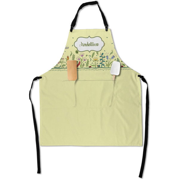 Custom Nature Inspired Apron With Pockets w/ Name or Text