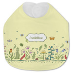 Nature Inspired Jersey Knit Baby Bib w/ Name or Text