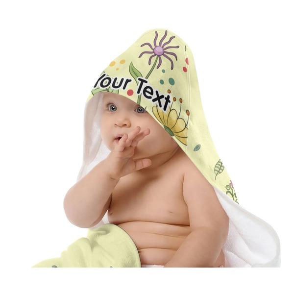 Nature Inspired Baby Hooded Towel on Child