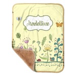 Nature Inspired Sherpa Baby Blanket - 30" x 40" w/ Name or Text