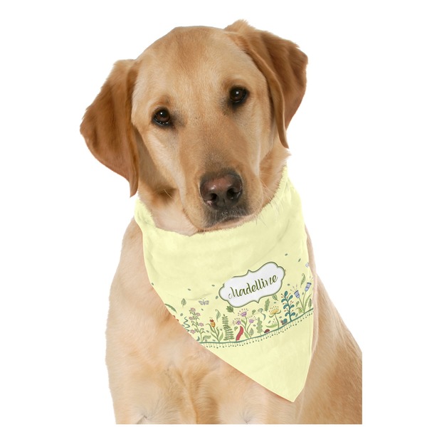 Custom Nature Inspired Dog Bandana Scarf w/ Name or Text
