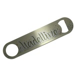 Nature Inspired Bar Bottle Opener - Silver w/ Name or Text