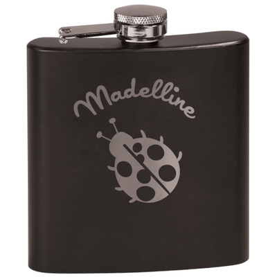 Nature Inspired Black Flask Set (Personalized)