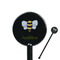 Nature Inspired 5.5" Round Plastic Stir Sticks - Black - Single Sided (Personalized)