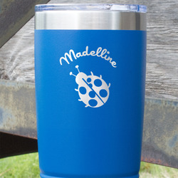 Nature Inspired 20 oz Stainless Steel Tumbler - Royal Blue - Single Sided (Personalized)
