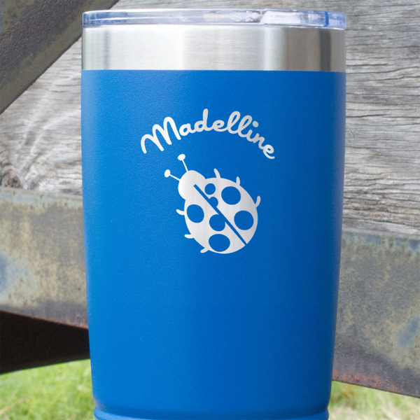 Nature Inspired Blue Polar Camel Tumbler - 20oz - Close Up