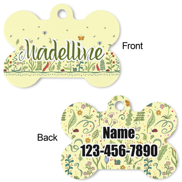 Nature Inspired Bone Shaped Dog ID Tag - Large - Approval