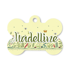 Nature Inspired Bone Shaped Dog ID Tag - Small (Personalized)