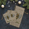 Nature Inspired Burlap Gift Bags - LIFESTYLE (Flat lay)