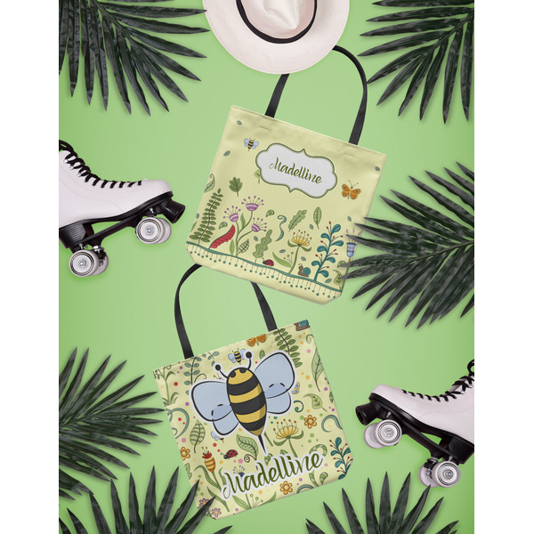 Nature Inspired Canvas Tote Lifestyle Front and Back