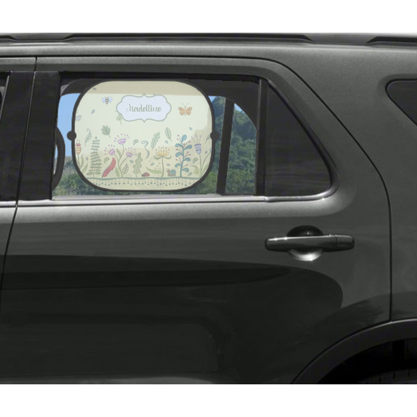 Nature Inspired Car Sun Shade Black - In Car Window