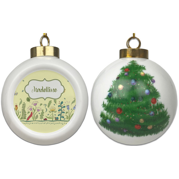 Nature Inspired Ceramic Christmas Ornament - X-Mas Tree (APPROVAL)