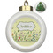 Nature Inspired Ceramic Christmas Ornament - Xmas Tree (Front View)