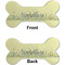 Nature Inspired Ceramic Flat Ornament - Bone Front & Back (APPROVAL)