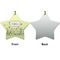 Nature Inspired Ceramic Flat Ornament - Star Front & Back (APPROVAL)