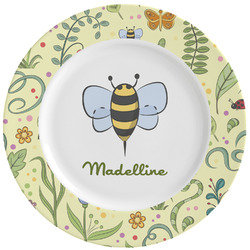 Nature Inspired Ceramic Dinner Plates (Set of 4) (Personalized)