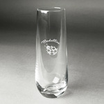 Nature Inspired Champagne Flute - Stemless Engraved - Single (Personalized)