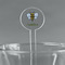 Nature Inspired 5.5" Round Plastic Stir Sticks - Clear (Personalized)