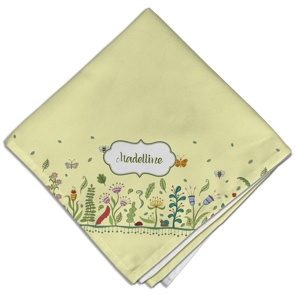Custom Nature Inspired Cloth Dinner Napkin - Single w/ Name or Text