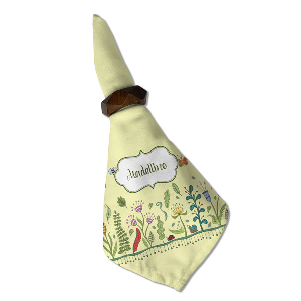 Nature Inspired Cloth Napkins - Personalized Dinner (Folded in Ring) (MAIN)