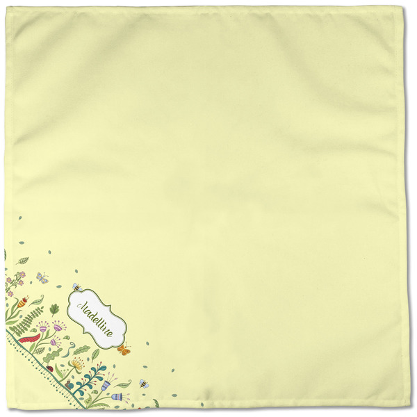 Nature Inspired Cloth Napkins - Personalized Dinner (Full Open)