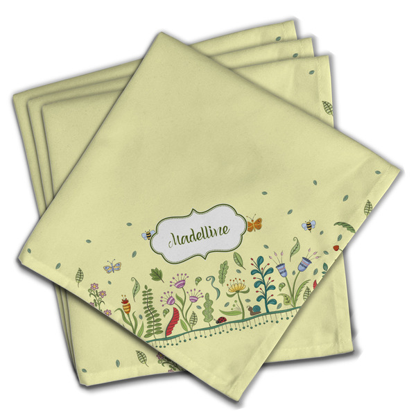 Custom Nature Inspired Cloth Napkins (Set of 4) (Personalized)