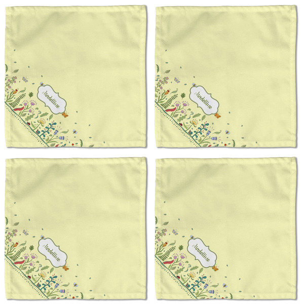 Nature Inspired Cloth Napkins - Personalized Lunch (APPROVAL) Set of 4